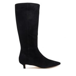 Kozaki LAUREN RALPH LAUREN. Czarne kozaki damskie Lauren Ralph Lauren, bez obcasa, na szpilce. Za 1,299.00 zł.