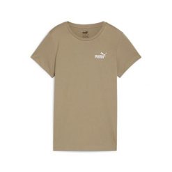 Puma Koszulka Ess+ Embroidery 84833167. Brązowe bluzki sportowe damskie Puma, s, bez wzorów, bez ramiączek. Za 67.99 zł.