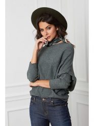 So Cachemire Sweter "Dragor" w kolorze khaki rozmiar: M. Brązowe swetry klasyczne damskie So Cachemire, m, z kaszmiru, bez kołnierzyka. Za 174.84 zł.