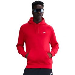 Męska bluza Nike Club BB czerwona. Czerwone bluzy z kapturem męskie Nike, m, z bawełny. Za 272.99 zł.