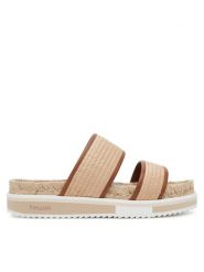 Pollini Klapki SA28285G0MTN112A Beżowy. Brązowe klapki damskie Pollini, bez wzorów, bez obcasa. Za 1,519.00 zł.