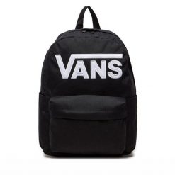 Plecak Vans. Czarne plecaki damskie Vans, bez wzorów, sportowe. Za 149.99 zł.