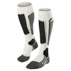 Podkolanówki damskie Falke SK2 Wool. Białe skarpetki damskie Falke, bez wzorów. Za 157.45 zł.