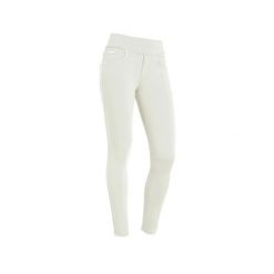 Damskie spodnie skinny z dżerseju Freddy N.O.W.®. Białe spodnie materiałowe damskie FREDDY, bez wzorów, z bawełny, klasyczne, z standardowym stanem. Za 316.00 zł.