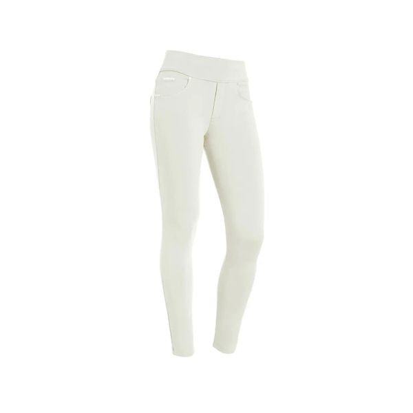 Damskie spodnie skinny z dżerseju Freddy N.O.W.®. Białe spodnie materiałowe damskie FREDDY, bez wzorów, z bawełny, klasyczne, z standardowym stanem. Za 316.00 zł.