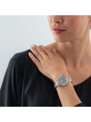 COEUR DE LION Zegarek kwarcowy w kolorze srebrno-czarnym rozmiar: onesize. Szare, analogowe zegarki damskie COEUR DE LION, ze stali. Za 630.99 zł.