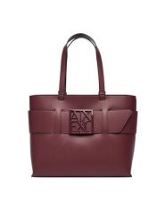 Armani Exchange Torebka 949138 0A874 UA343 Bordowy. Czerwone torebki klasyczne damskie Armani Exchange, bez wzorów, ze skóry, bez dodatków. Za 629.99 zł.