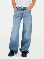 Calvin Klein Jeans Jeansy IG0IG03053 Niebieski Wide Leg. Niebieskie spodnie dziewczęce Calvin Klein Jeans, z bawełny. Za 329.99 zł.