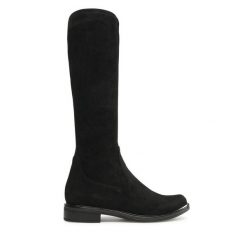 Kozaki Caprice. Czarne kozaki damskie Caprice, bez obcasa, na płaskiej podeszwie. Za 339.99 zł.