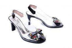 BRENDA ZARO T3610 black, sandały damskie. Czarne sandały damskie Brenda Zaro, bez wzorów, z gumy, bez obcasa, na obcasie. Za 249.95 zł.