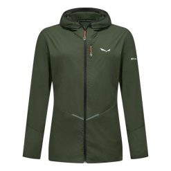 Damska kurtka wodoodporna Salewa Pedroc Wind HD Light. Zielone kurtki przeciwdeszczowe damskie Salewa, xl. Za 529.20 zł.