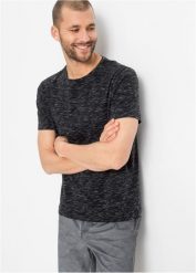 T-shirt. Niebieskie t-shirty męskie bonprix, l, bez wzorów, bez kołnierzyka. Za 44.99 zł.