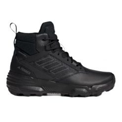 Buty zimowe męskie Adidas Terrex Unity Leather Mid RAIN.RDY czarne - GZ3325. Czarne buty trekkingowe męskie Adidas, na zimę, bez zapięcia, trekkingowe, adidas terrex. Za 378.99 zł.