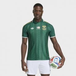 Koszulka wyjazdowa RPA 26 Authentic. Zielone t-shirty sportowe męskie Adidas, bez ramiączek, do piłki nożnej. Za 649.00 zł.