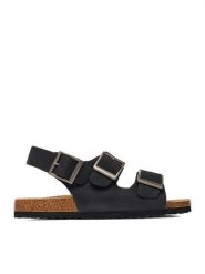 Go Soft Sandały EOHP-ALMELO-03 Czarny. Czarne sandały męskie GO SOFT, z nubiku, bez zapięcia. Za 299.99 zł.