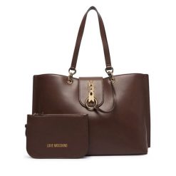 Torebka LOVE MOSCHINO. Brązowe torebki klasyczne damskie Love Moschino, bez wzorów, bez dodatków. Za 1,009.00 zł.