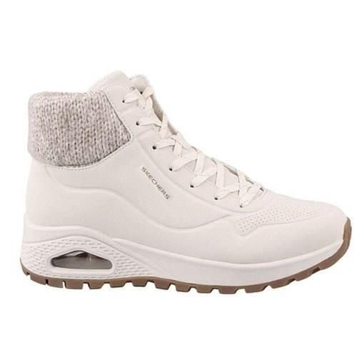 Buty do chodzenia damskie Skechers Uno Rugged Darling. Białe buty sportowe na co dzień damskie Skechers, bez wzorów, z materiału, trekkingowe. Za 464.00 zł.