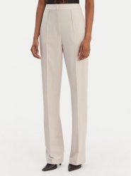 Patrizia Pepe Spodnie materiałowe 8P0800/A498-S748 Szary Regular Fit. Szare spodnie materiałowe damskie Patrizia Pepe, bez wzorów, z materiału. Za 919.99 zł.