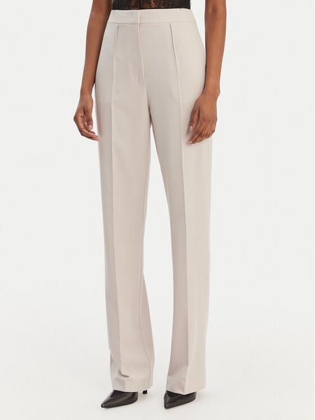 Patrizia Pepe Spodnie materiałowe 8P0800/A498-S748 Szary Regular Fit. Szare spodnie materiałowe damskie Patrizia Pepe, bez wzorów, z materiału. Za 879.99 zł.