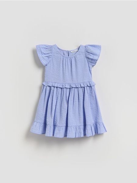 Bawełniana sukienka - lawendowy. Fioletowe sukienki dziewczęce Reserved, bez wzorów, z bawełny, bez ramiączek. Za 69.99 zł.