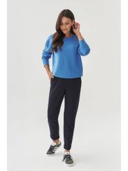 TATUUM Spodnie "Lilo" w kolorze granatowym rozmiar: 36. Niebieskie spodnie materiałowe damskie Tatuum, bez wzorów, z materiału. Za 143.90 zł.