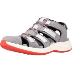 Sandały CLARKS SOLAN SAIL COMBI Szary. Szare sandały damskie Clarks, bez wzorów, ze skóry, bez obcasa. Za 213.99 zł.