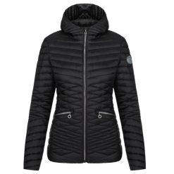 Damska kurtka Loap Illa w kolorze czarnym. Czarne kurtki damskie ZSPORT, na zimę, bez wzorów, bez kaptura. Za 276.99 zł.
