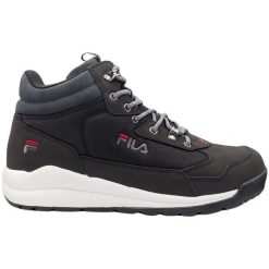 Buty Fila Alpha mid FFM0168 83167 czarne. Czarne buty sportowe na co dzień męskie ze skóry, bez zapięcia. Za 470.31 zł.