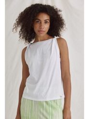 Cotton Candy Top "Nabila" w kolorze białym rozmiar: S. Białe topy damskie Cotton Candy, s, bez wzorów, bez kołnierzyka. Za 83.42 zł.
