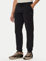 Aeronautica Militare Spodnie dresowe 262PF0872UF00459 Czarny Regular Fit. Czarne spodnie dresowe męskie AERONAUTICA MILITARE, bez wzorów, z dresówki. Za 394.99 zł.