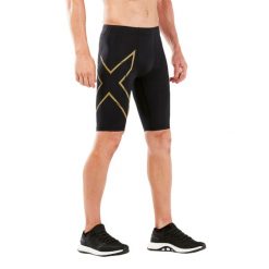 Szorty kompresyjne 2XU Light Speed. Czarne szorty męskie 2XU, bez kołnierzyka. Za 449.50 zł.