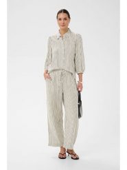 Kaffe Spodnie w kolorze kremowo-szarym rozmiar: 44. Brązowe spodnie materiałowe damskie Kaffe, bez wzorów, z materiału. Za 165.99 zł.