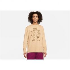Koszulka sportowa męska Nike Premium. Brązowe t-shirty sportowe męskie Nike, l, z bawełny, bez ramiączek. Za 299.00 zł.