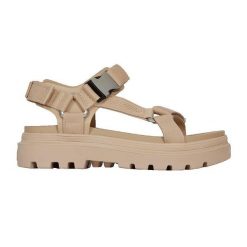 Sandały Palladium Pallacruise Strap beżowe. Brązowe sandały damskie Palladium, z tkaniny, bez zapięcia. Za 372.95 zł.