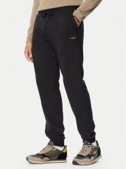 Aeronautica Militare Spodnie dresowe 262PF1008UF00662 Czarny Regular Fit. Czarne spodnie dresowe męskie AERONAUTICA MILITARE, bez wzorów, z dresówki. Za 394.99 zł.
