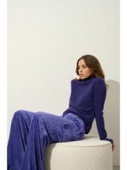 AUTHENTIC CASHMERE Kaszmirowy golf "Bise" w kolorze fioletowym rozmiar: L. Różowe golfy damskie AUTHENTIC CASHMERE, l, bez wzorów, z kaszmiru, bez ramiączek. Za 339.37 zł.