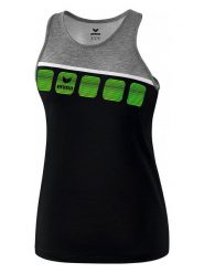 Erima Top sportowy "5-C" w kolorze czarno-szarym rozmiar: 128. Czarne topy damskie Erima, bez wzorów, z materiału, bez kołnierzyka. Za 43.47 zł.