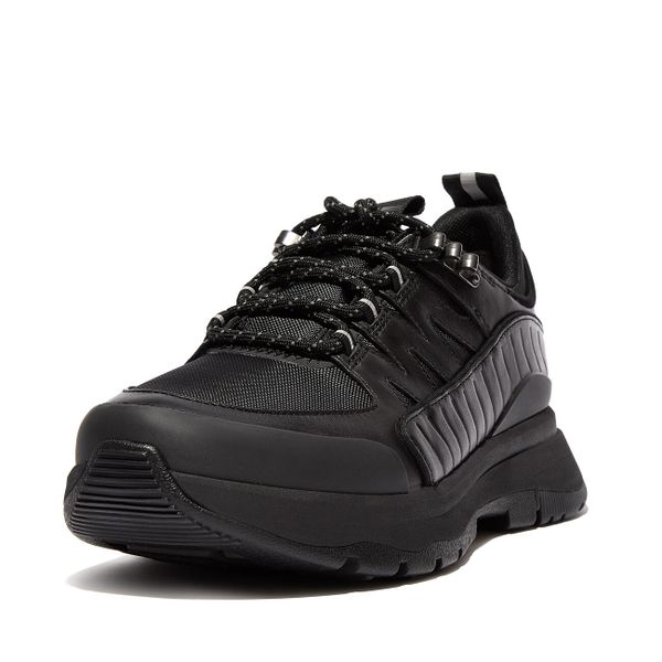 Baskets d'extérieur Neo-D-Hyker en cuir mixte. Czarne obuwie trekkingowe damskie FIT FLOP. Za 672.00 zł.