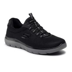 Buty Sportowe Męskie Skechers Summits 52811-BKCC czarne wygodne 42,5 EU. Czarne buty sportowe na co dzień męskie Skechers, bez zapięcia. Za 204.99 zł.