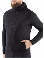 Bluza trekkingowa techniczna męska Viking Jukon Hoodie z kapturem na zamek. Czarne bluzy z kapturem męskie VIKING, l, z dzianiny. Za 322.92 zł.