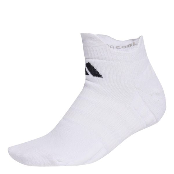 SKARPETY TENISOWE PRZED KOSTKĘ Z AMORTYZACJĄ, 1 PARA W OPAKOWANIU. Białe skarpetki damskie Adidas, bez wzorów, z elastanu. Za 54.95 zł.