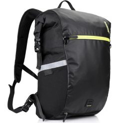 Sakwa rowerowa boczna na bagażnik plecak 2w1 Rhinowalk X20601. Czarne plecaki damskie RHINOWALK, bez wzorów. Za 279.00 zł.