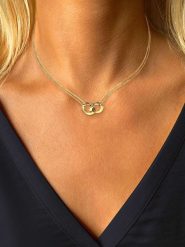 Les Favorites Pozłacany naszyjnik z zawieszką - dł. 40 cm rozmiar: onesize. Żółte naszyjniki damskie Les Favorites, pozłacane. Za 195.99 zł.