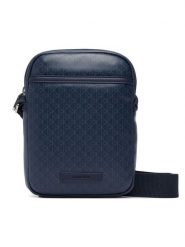 Calvin Klein Saszetka Emblem Aop Coated Slim Reporter LV04D3334G Granatowy. Niebieskie saszetki męskie CALVIN KLEIN, ze skóry. Za 369.99 zł.