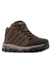 Buty trekkingowe męskie, Redmond IV Low WP. Brązowe buty trekkingowe męskie Columbia, z materiału, przed kostkę, bez zapięcia, trekkingowe. Za 399.99 zł.