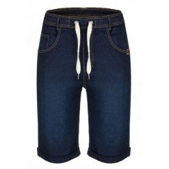 Szorty męskie LOAP Dejn M – 100% bawełna, denim. Fioletowe szorty męskie ZFOAM, z bawełny, bez kołnierzyka. Za 34.96 zł.