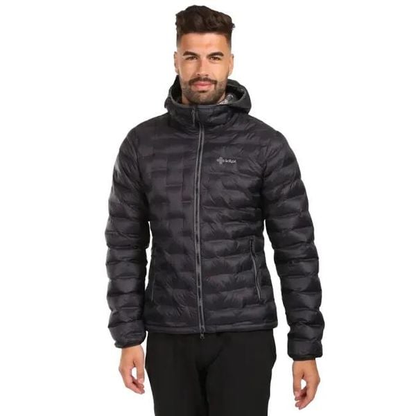 Kurtka ocieplana Kilpi ALBA-M męska, czarna. Czarne kurtki treningowe męskie Kilpi, m, bez wzorów, do biegania. Za 502.99 zł.