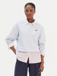 Tommy Hilfiger Bluza Script WW0WW49418 Błękitny Regular Fit. Niebieskie bluzy bez kaptura damskie Tommy Hilfiger, l, z bawełny. Za 299.99 zł.