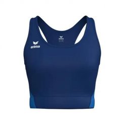 Biustonosz sportowy Erima T&F Wings niebieski. Niebieskie biustonosze sportowe damskie Erima, bez wzorów, z elastanu. Za 171.05 zł.