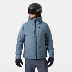 Kurtka narciarska Helly Hansen Atlas Infinity Stretch. Niebieskie kurtki męskie Helly Hansen, m, bez wzorów, bez kaptura, narciarskie. W wyprzedaży za 2,684.50 zł.